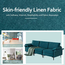 Large 3-Seat Sofa Sectional with Metal Legs for 3-4 people by LJGDeals