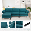 Extra Large Modular L-shaped Sectional Sofa with Reversible Chaise for 4-5 People by LJGDeals