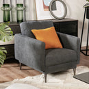 Modern Upholstered Accent Chair with Removable Backrest Cushion by LJGDeals