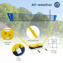 Portable Badminton Set Outdoor Sport Game Set with 2 Shuttlecocks by LJGDeals