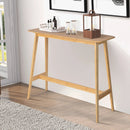 48 Inch Bamboo Bar Table High Top Console Dining Pub Table-Natural by LJGDeals