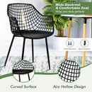 Set of 4 Heavy Duty Modern Dining Chair with Airy Hollow Backrest by LJGDeals