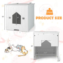 Cat Litter Box Enclosure with Flip Magnetic Half Door by LJGDeals