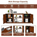 TV Stand with Double Barn Doors for TVs up to 65 Inch by LJGDeals