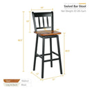 30.5 Inches Set of 2 Swivel Bar Stools with 360¬∞ Swiveling by LJGDeals