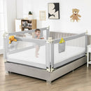69.5 Inches Toddler Bedrail with Anti-Collision Cotton and Side Pocket by LJGDeals