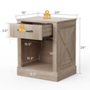 Compact Nightstand with Drawer and Shelf by DirectDeals