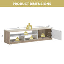 63 Inch TV Stand with Push-to-Open Door Cabinet for TVs up to 75 Inch by LJGDeals