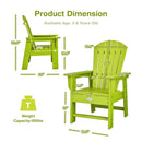 Patio Kids' Adirondack Chair with Ergonomic Backrest by LJGDeals