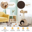 28 Inches Hand-Made Cat Tree Tower with Jump Platform by LJGDeals