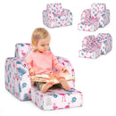 3-in-1 Convertible Kid Sofa Bed Flip-Out Chair Lounger for Toddler by LJGDeals