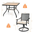 5-Piece Outdoor Patio Dining Set with Soft Cushions by LJGDeals