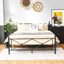 Full/Queen Size Metal Bed Frame Platform with Headboard by LJGDeals