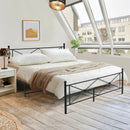 Full/Queen Size Metal Bed Frame Platform with Headboard by LJGDeals