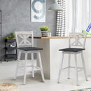 Set of 2 360-Degree Swivel Bar Stools for Home Restaurant by DirectDeals