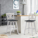 Set of 2 360-Degree Swivel Bar Stools for Home Restaurant by LJGDeals