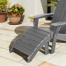 Adirondack Folding Ottoman with All Weather HDPE by LJGDeals