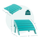 Adirondack Folding Ottoman with All Weather HDPE by LJGDeals