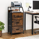 Freestanding Cabinet Dresser with Wooden Top Shelves by LJGDeals