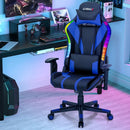 Gaming Chair Adjustable Swivel Computer Chair with Dynamic LED Lights by LJGDeals