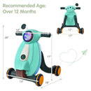 2-in-1 Baby Sit to Stand Learning Walker with Lights and Sounds by LJGDeals