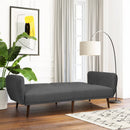 Convertible Futon Sofa Bed Adjustable Couch Sleeper with Wood Legs by LJGDeals