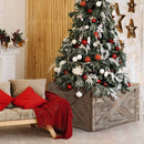 28.5 Inch Wooden Tree Collar Box for Indoor/Outdoor Use