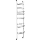 Over the Door Pantry Organizer Rack with Adjustable Door Hook and 6 Basket by LJGDeals
