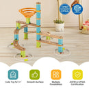 Bamboo Build Run Toy with Marbles for Kids Over 4 by LJGDeals