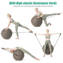 Yoga Sitting Ball with Felt Cover and Air Pump by LJGDeals