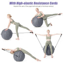 Yoga Sitting Ball with Felt Cover and Air Pump by LJGDeals