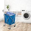 Folding Shopping Utility Cart with Water-Resistant Removable Canvas Bag by LJGDeals