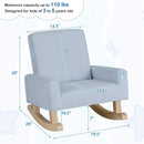 Kids Rocking Chair with Solid Wood Legs by LJGDeals