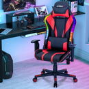 Gaming Chair Adjustable Swivel Computer Chair with Dynamic LED Lights by LJGDeals