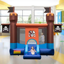 Pirate-Themed Inflatable Bounce Castle with Large Jumping Area and 735W Blower by LJGDeals