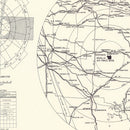 Vintage Map of the Sedalia Air Force Base Vicinity, 1951
