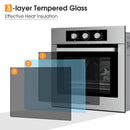 24 Inch Single Wall Oven 2.47Cu.ft with 5 Cooking Modes-Silver by LJGDeals