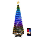 6.2 Feet Pop-up Lighted Christmas Tree with 282 RGB LED Lights-Green by LJGDeals