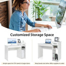 Computer Desk PC Laptop Table with Drawer and Shelf-White by DirectDeals
