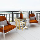 2 Pieces Nesting Coffee Table Set for Living Room-White by LJGDeals