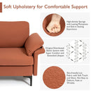 Modern Fabric Accent Armchair with Original Distributed Spring and Armrest Cushions by DirectDeals
