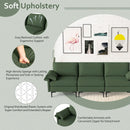 Large 3-Seat Sofa Sectional with Metal Legs for 3-4 people by LJGDeals