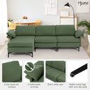 Extra Large Modular L-shaped Sectional Sofa with Reversible Chaise for 4-5 People by LJGDeals