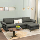 Extra Large Modular L-shaped Sectional Sofa with Reversible Chaise for 4-5 People by LJGDeals