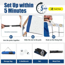 10/14 Feet Adjustable Badminton Net Stand with Portable Carry Bag by LJGDeals