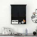 2-Door Wall Mount Bathroom Storage Cabinet with Open Shelf by LJGDeals