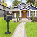 Retro Cast Aluminum Mailbox Security Postal Letter Box with Baffle Door by DirectDeals