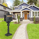 Retro Cast Aluminum Mailbox Security Postal Letter Box with Baffle Door by LJGDeals
