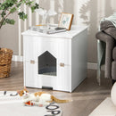 Cat Litter Box Enclosure with Flip Magnetic Half Door by LJGDeals