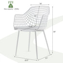 Set of 4 Heavy Duty Modern Dining Chair with Airy Hollow Backrest by LJGDeals